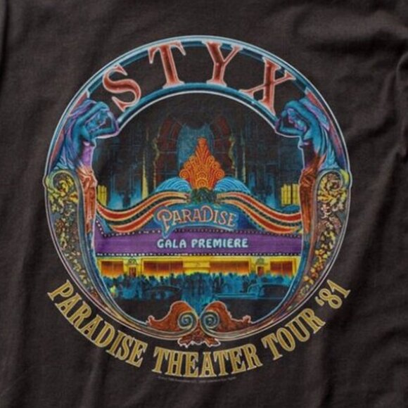 Styx Paradise Theater Tour Shirt – Vintage Rock and Roll Tee – Retro Classic 05 - Picture 2 of 5